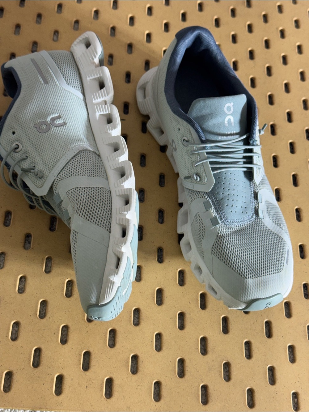 On Running Sneakers Women size 9 Cloud 5 Lightweight cobble Blue surf 59.98895 - Picture 3 of 8